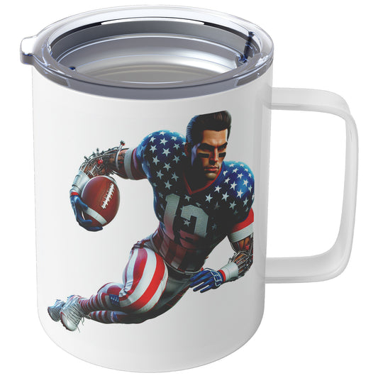 Man Football Player - Insulated Coffee Mug #30