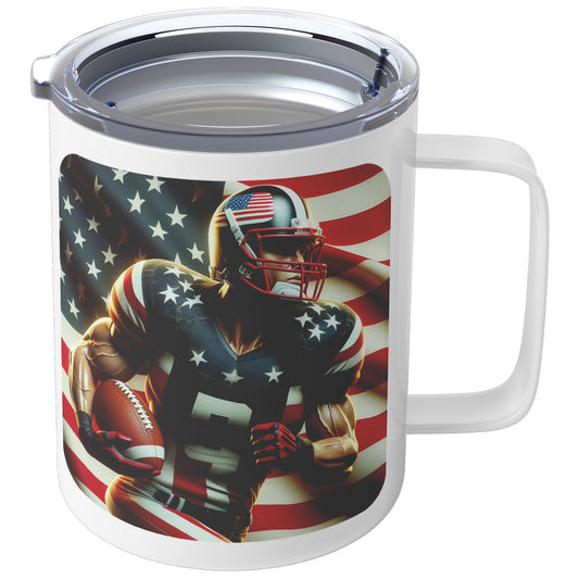 Man Football Player - Insulated Coffee Mug #44