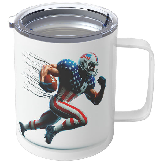 Man Football Player - Insulated Coffee Mug #29
