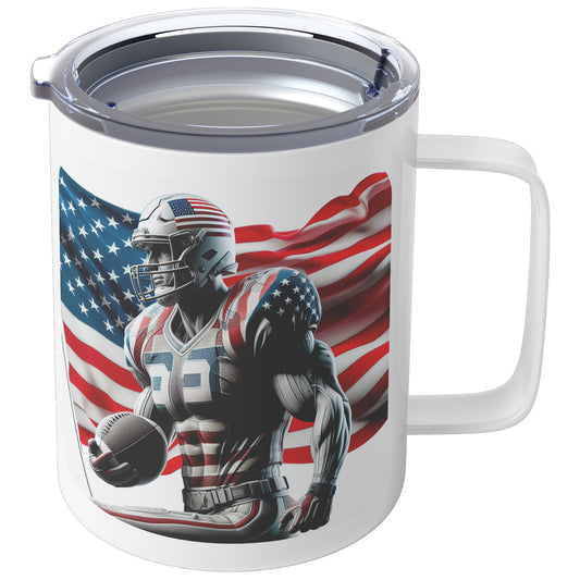 Man Football Player - Insulated Coffee Mug #43
