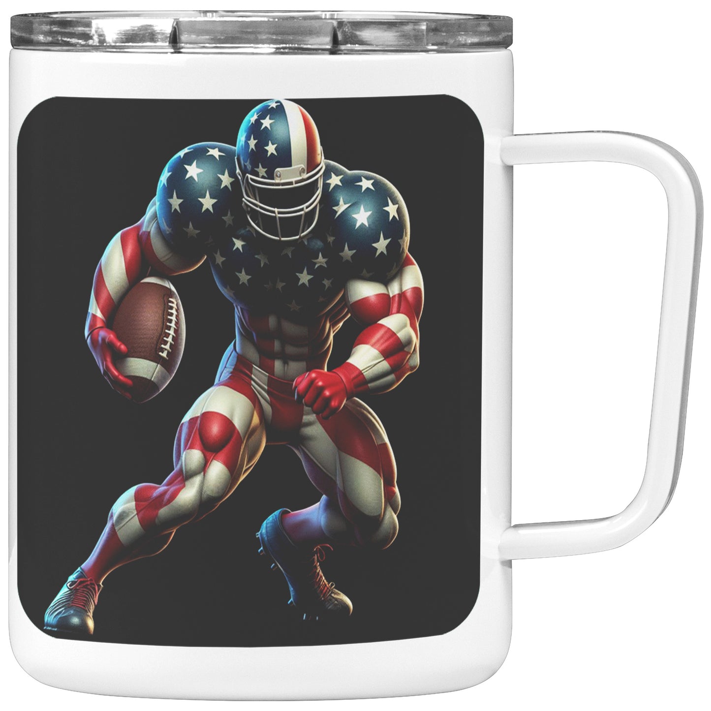 Man Football Player - Insulated Coffee Mug #46
