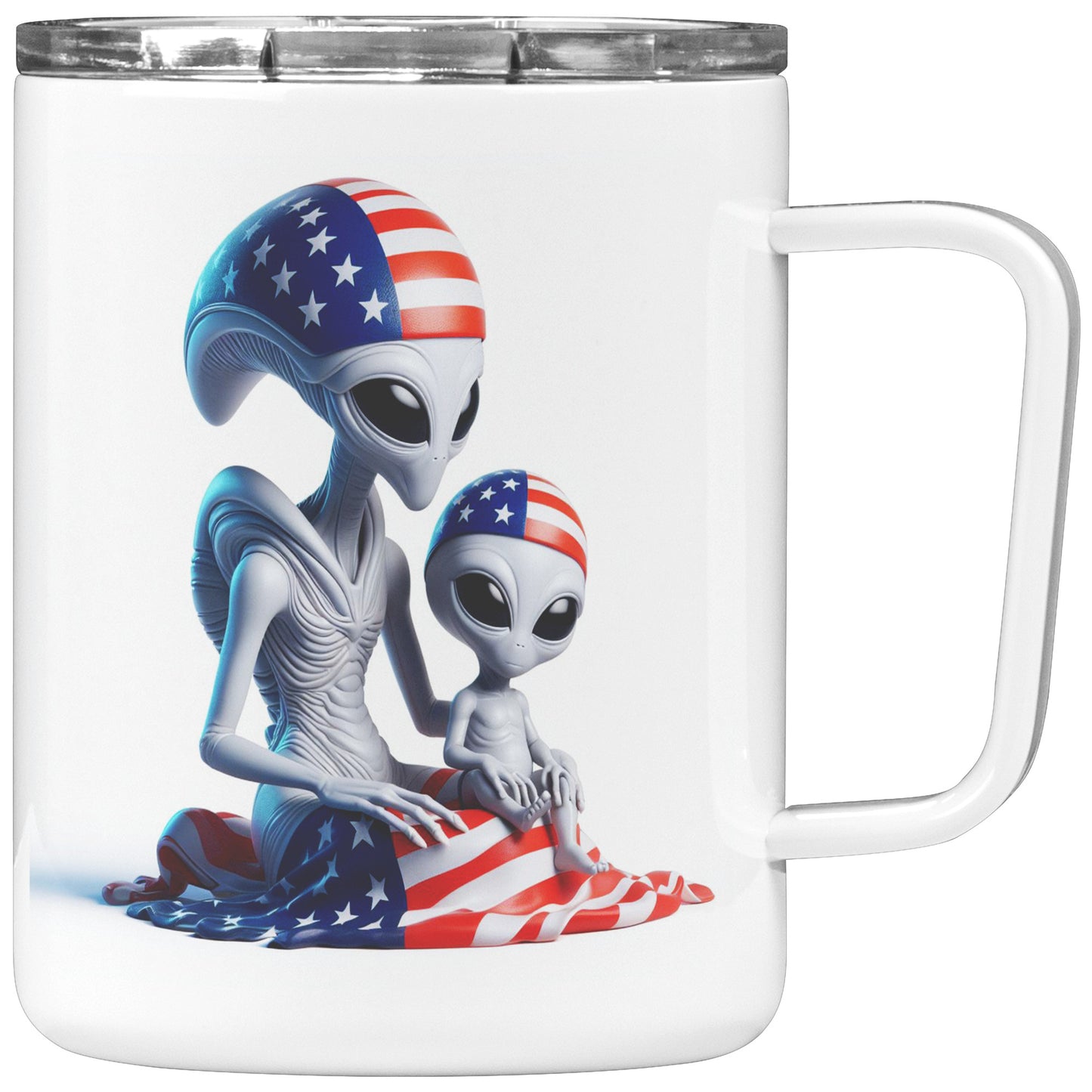 Nebulon the Grey Alien - Insulated Coffee Mug #30