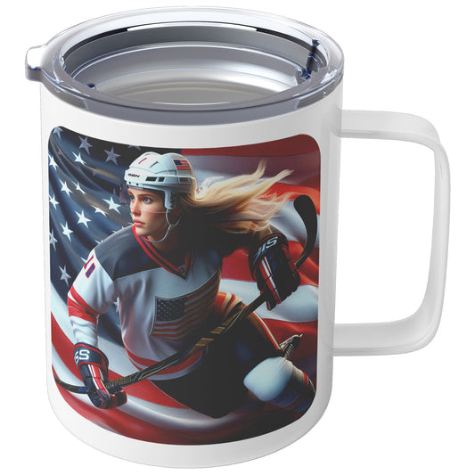 Woman Ice Hockey Player - Coffee Mug #40