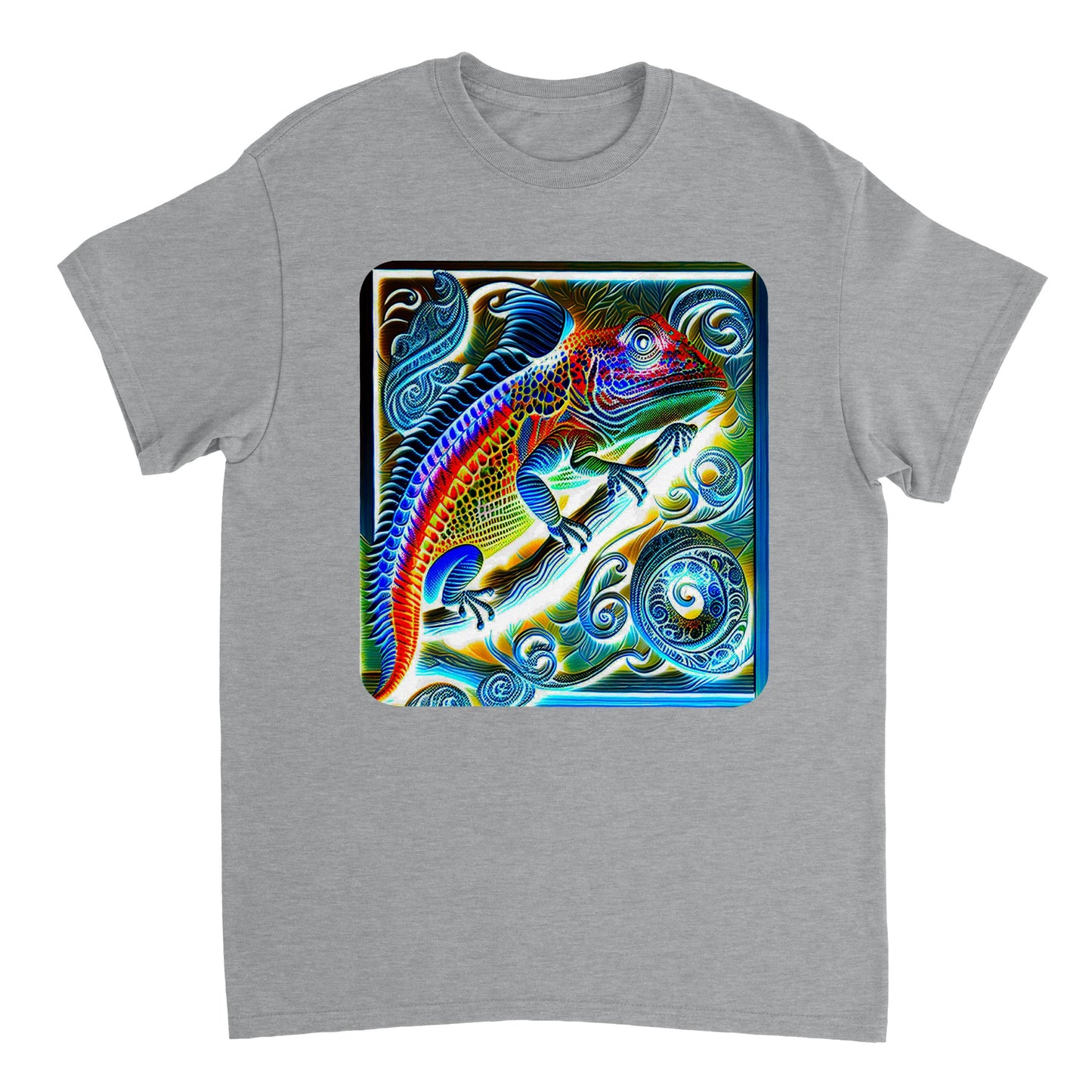 Rainbow Colors Animal - Heavyweight Unisex Crewneck T-shirt 4