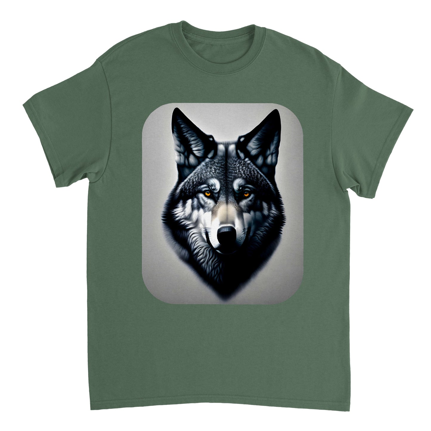 Animal Pencil Art - Heavyweight Unisex Crewneck T-shirt 1