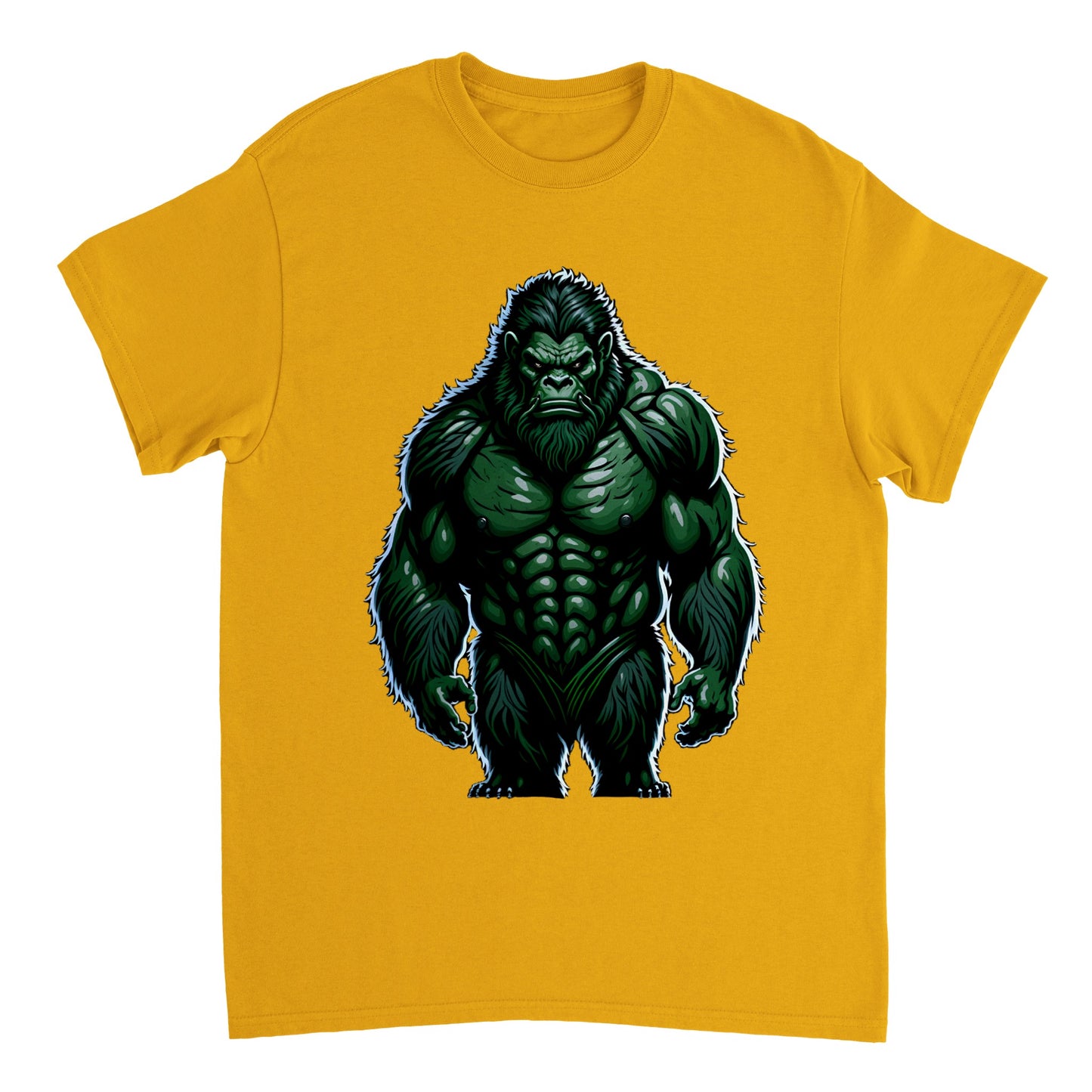 3D Bigfoot Art - Heavyweight Unisex Crewneck T-shirt 20