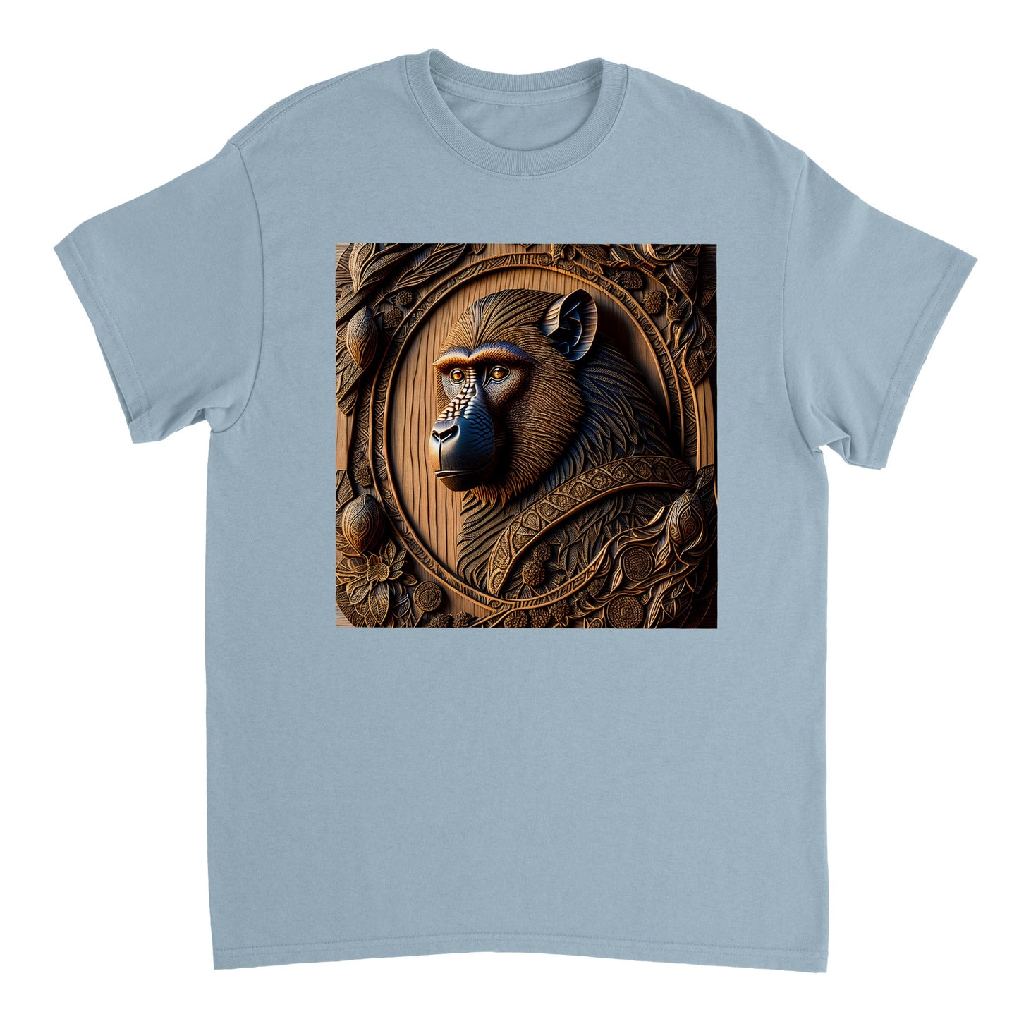 3D Wooden Animal Art - Heavyweight Unisex Crewneck T-shirt 60