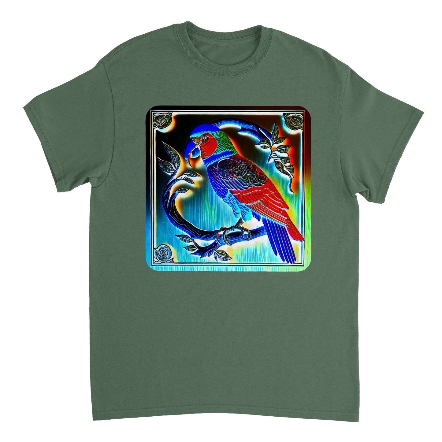 Rainbow Colors Animal - Heavyweight Unisex Crewneck T-shirt 3