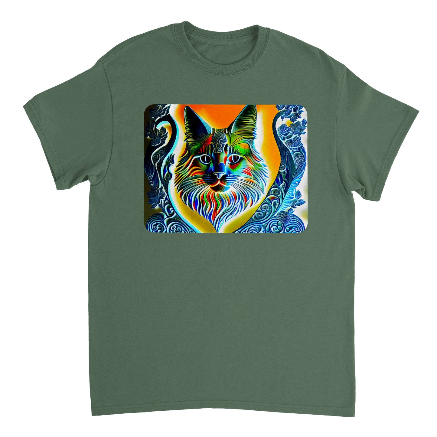 Rainbow Colors Animal - Heavyweight Unisex Crewneck T-shirt 2