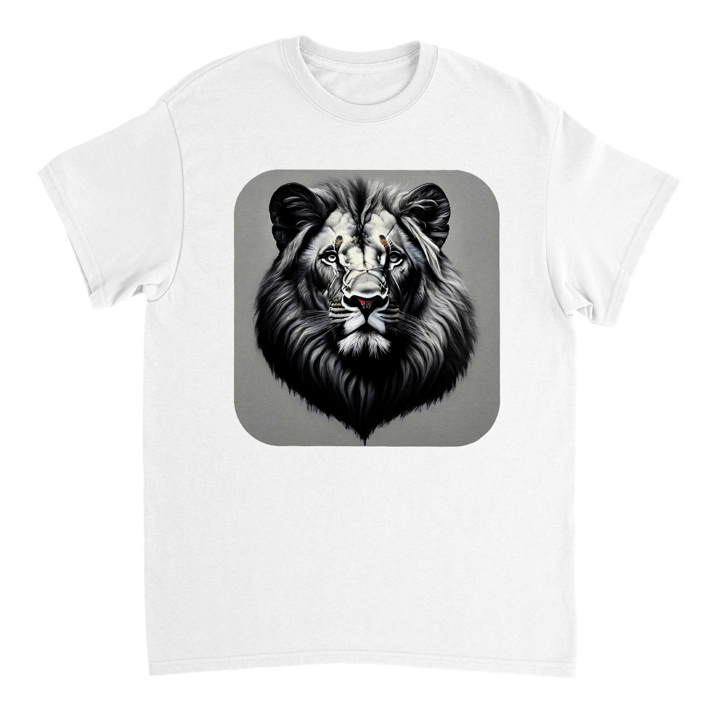 Animal Pencil Art - Heavyweight Unisex Crewneck T-shirt 2