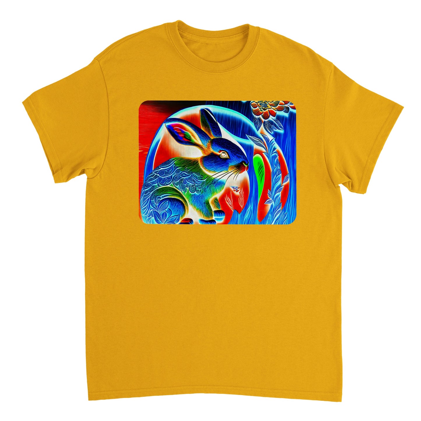 Rainbow Colors Animal - Heavyweight Unisex Crewneck T-shirt 19