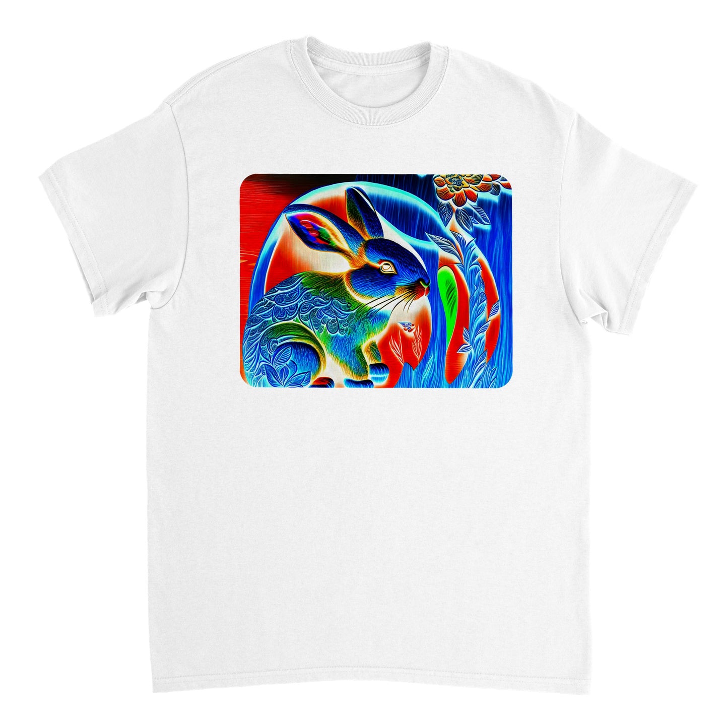 Rainbow Colors Animal - Heavyweight Unisex Crewneck T-shirt 19