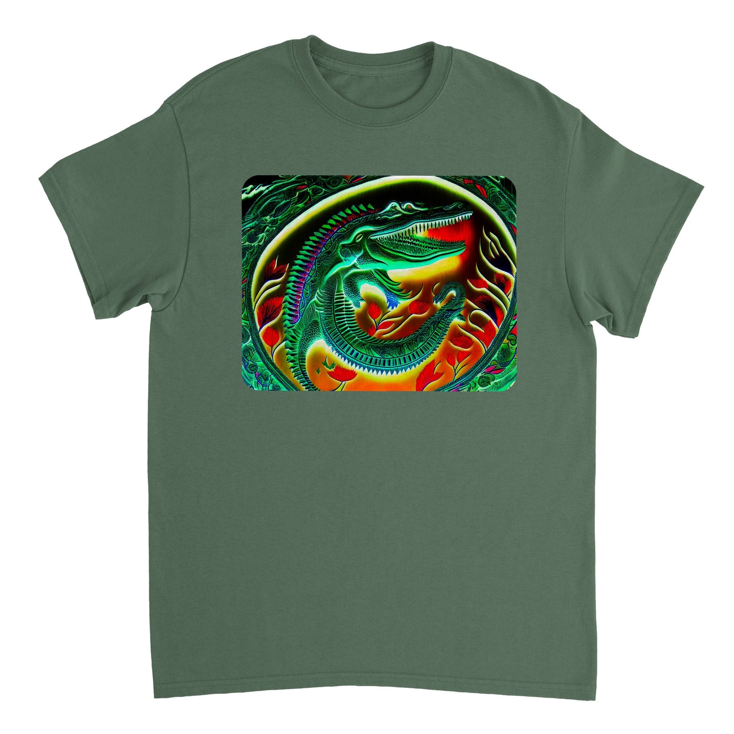 Rainbow Colors Animal - Heavyweight Unisex Crewneck T-shirt 20