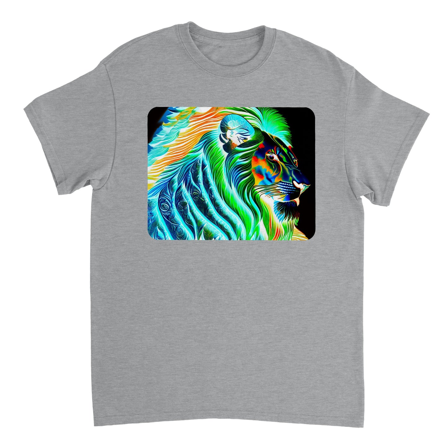 Rainbow Colors Animal - Heavyweight Unisex Crewneck T-shirt 1