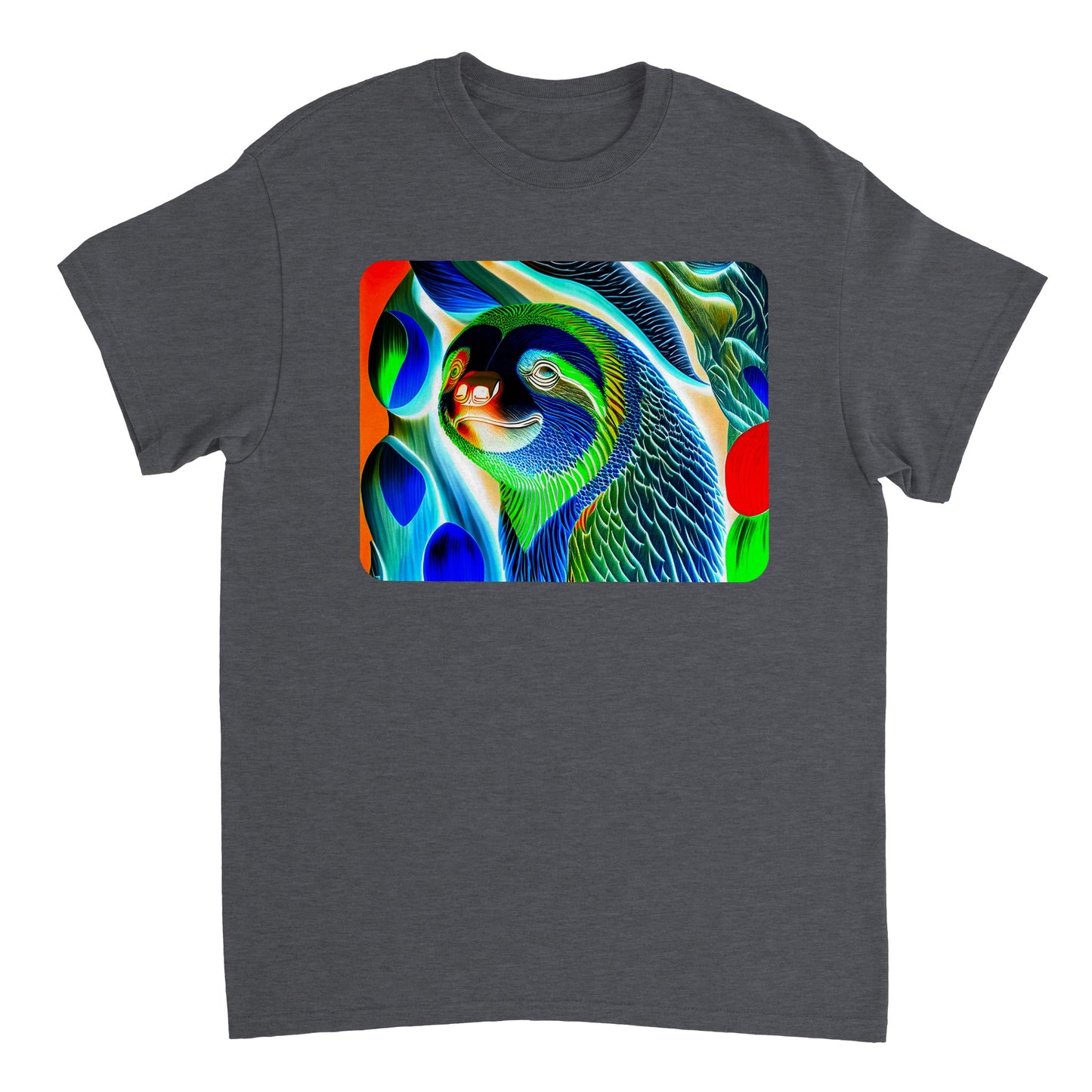 Rainbow Colors Animal - Heavyweight Unisex Crewneck T-shirt 27