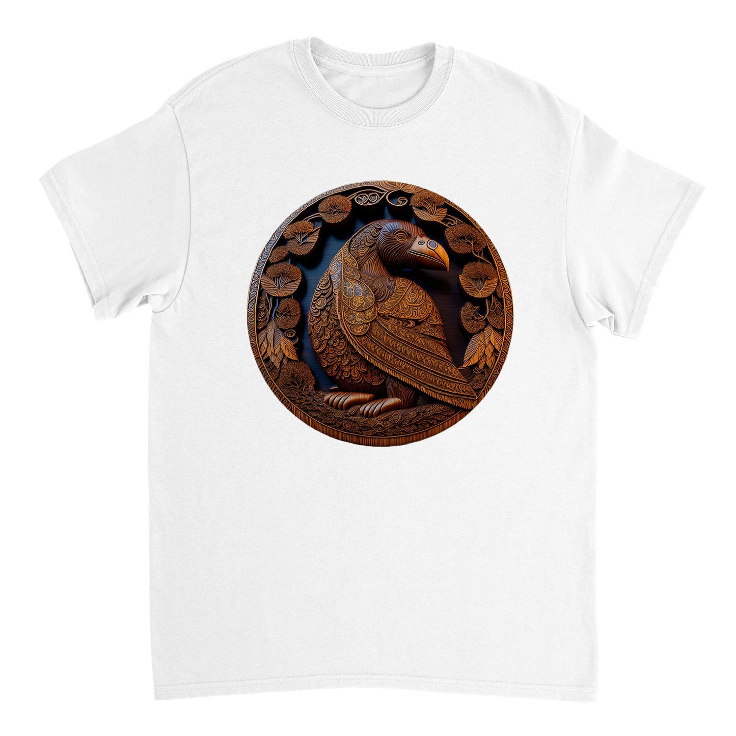 3D Wooden Animal Art - Heavyweight Unisex Crewneck T-shirt 11