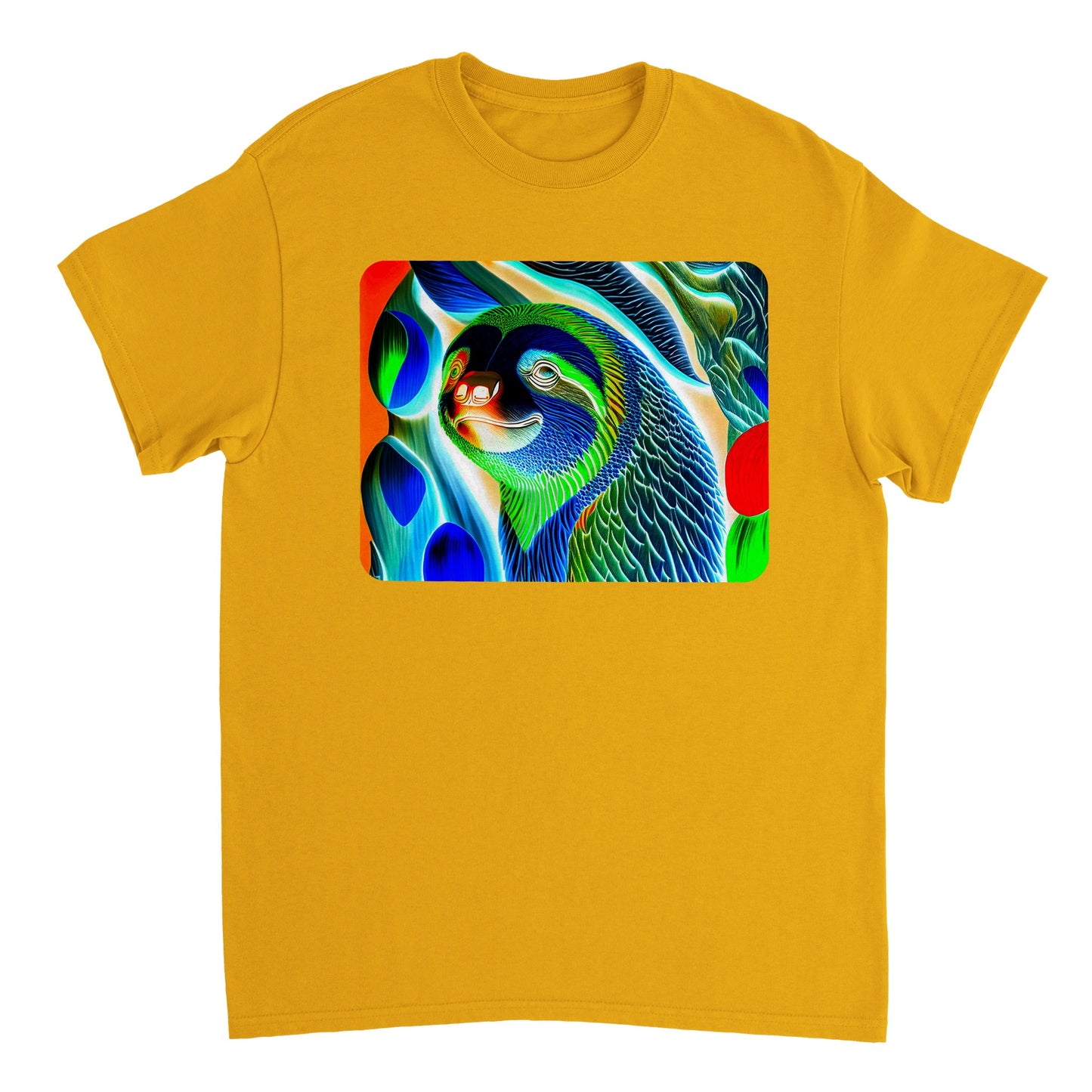 Rainbow Colors Animal - Heavyweight Unisex Crewneck T-shirt 27
