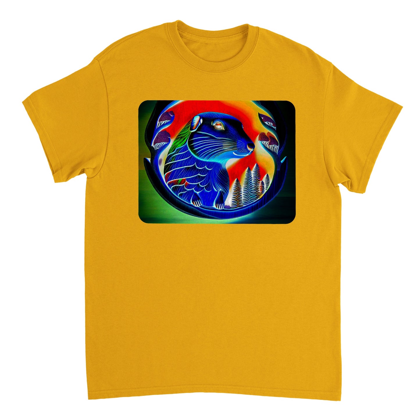 Rainbow Colors Animal - Heavyweight Unisex Crewneck T-shirt 22