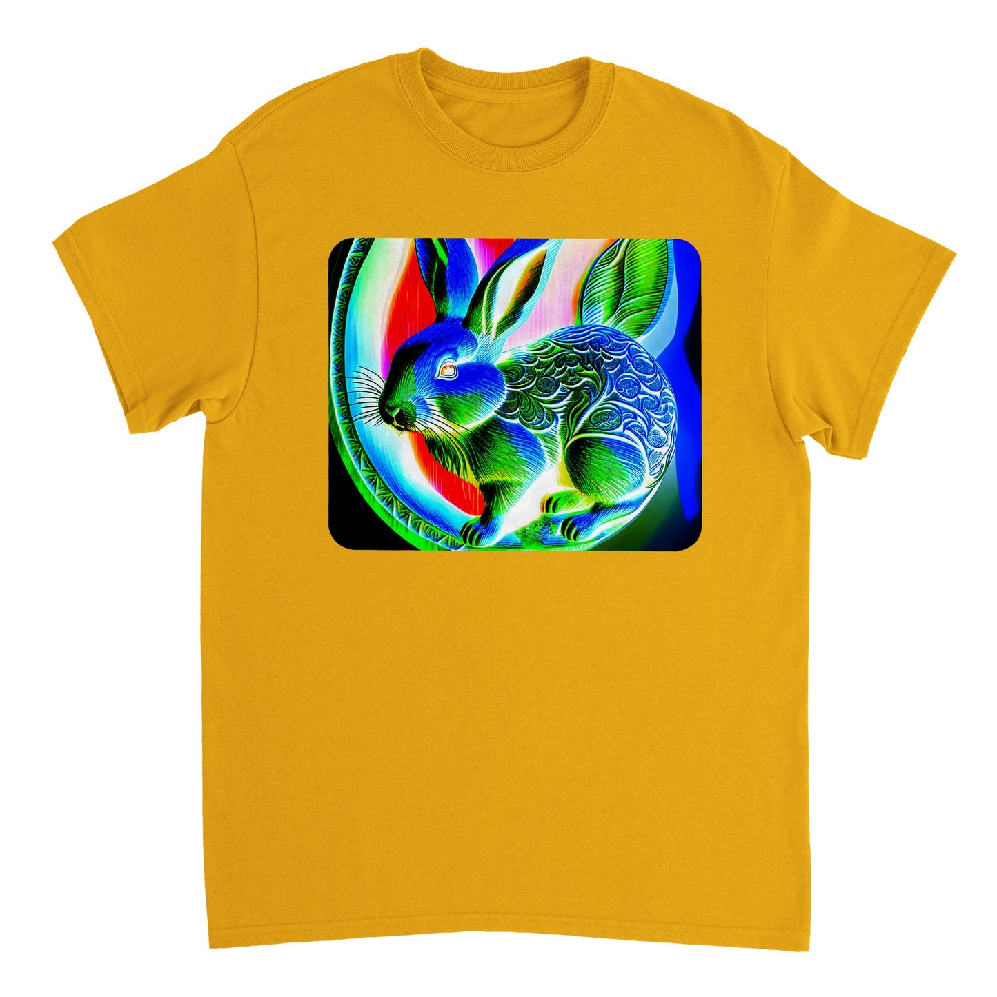 Rainbow Colors Animal - Heavyweight Unisex Crewneck T-shirt 5