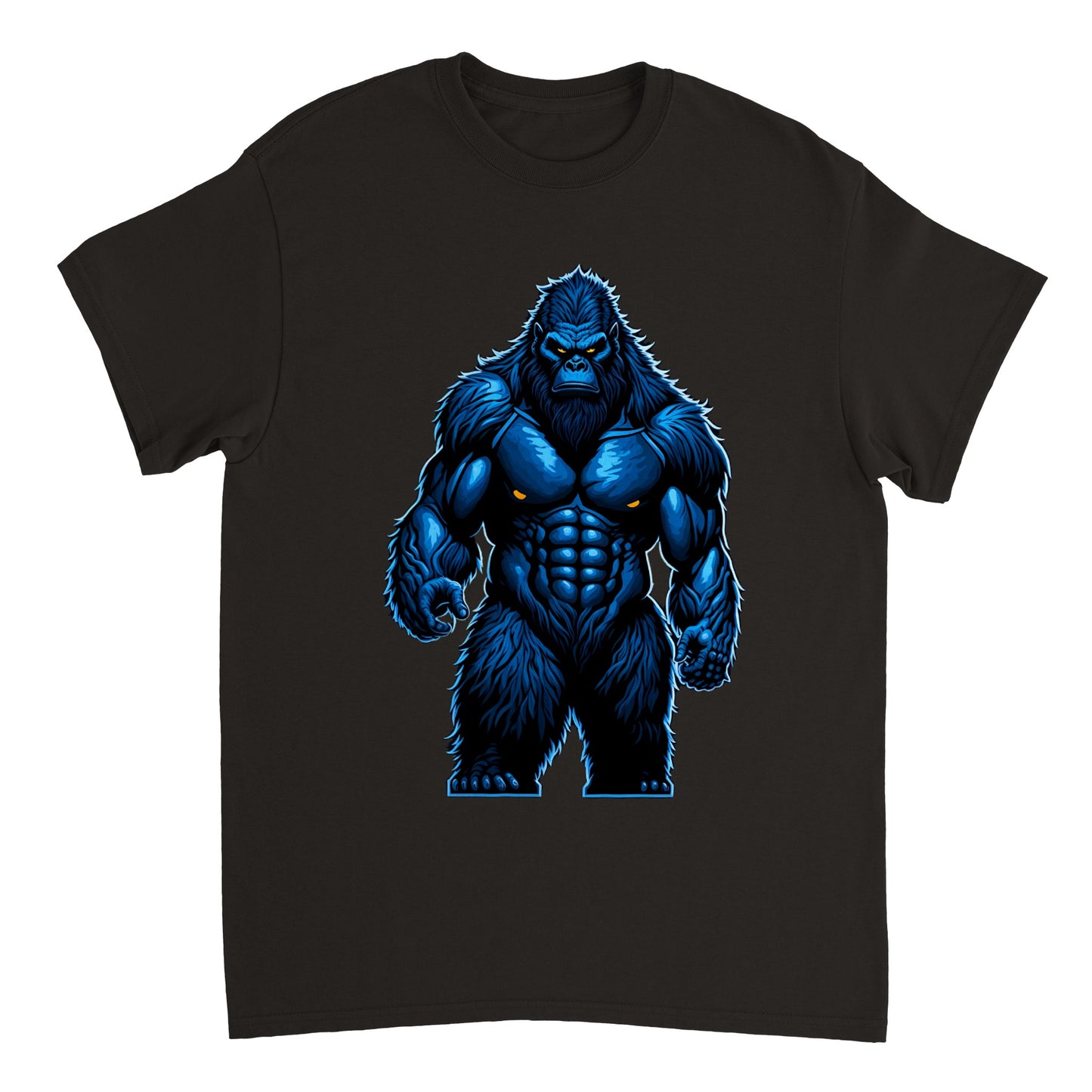 3D Bigfoot Art - Heavyweight Unisex Crewneck T-shirt 21