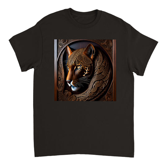 3D Wooden Animal Art - Heavyweight Unisex Crewneck T-shirt 55