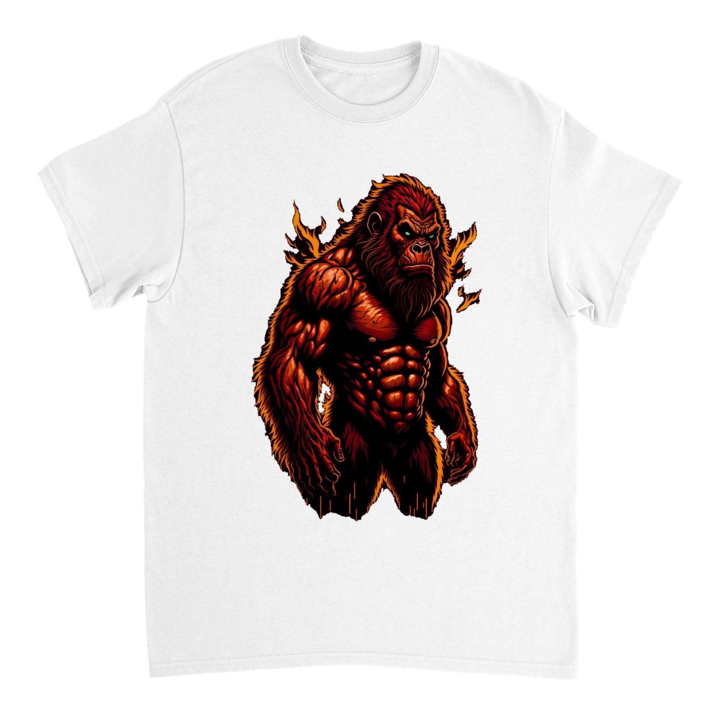 3D Bigfoot Art - Heavyweight Unisex Crewneck T-shirt 34