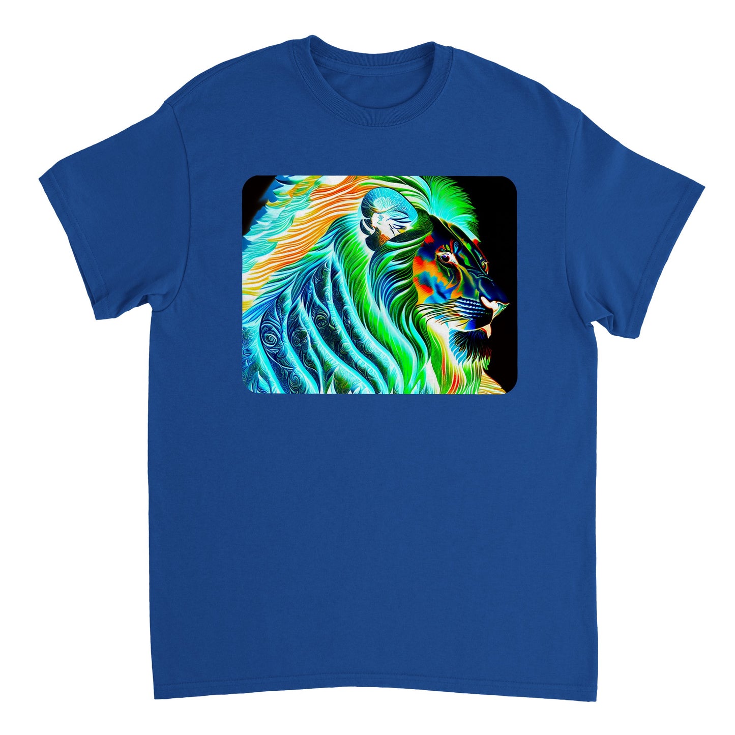 Rainbow Colors Animal - Heavyweight Unisex Crewneck T-shirt 1