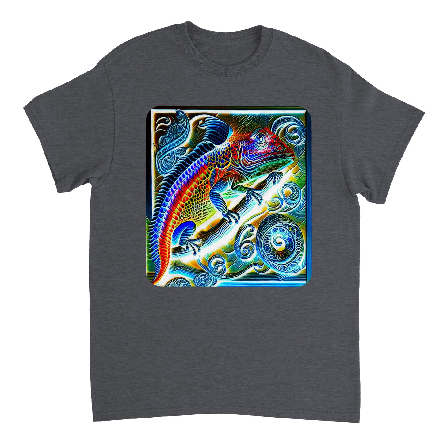 Rainbow Colors Animal - Heavyweight Unisex Crewneck T-shirt 4