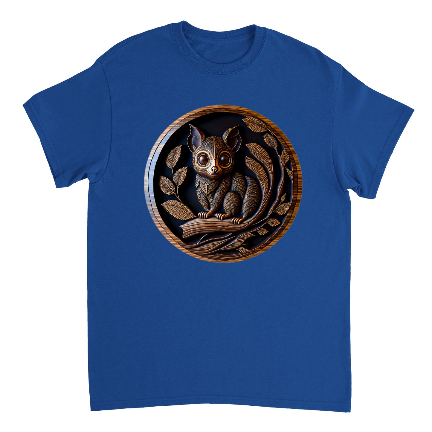 3D Wooden Animal Art - Heavyweight Unisex Crewneck T-shirt 17