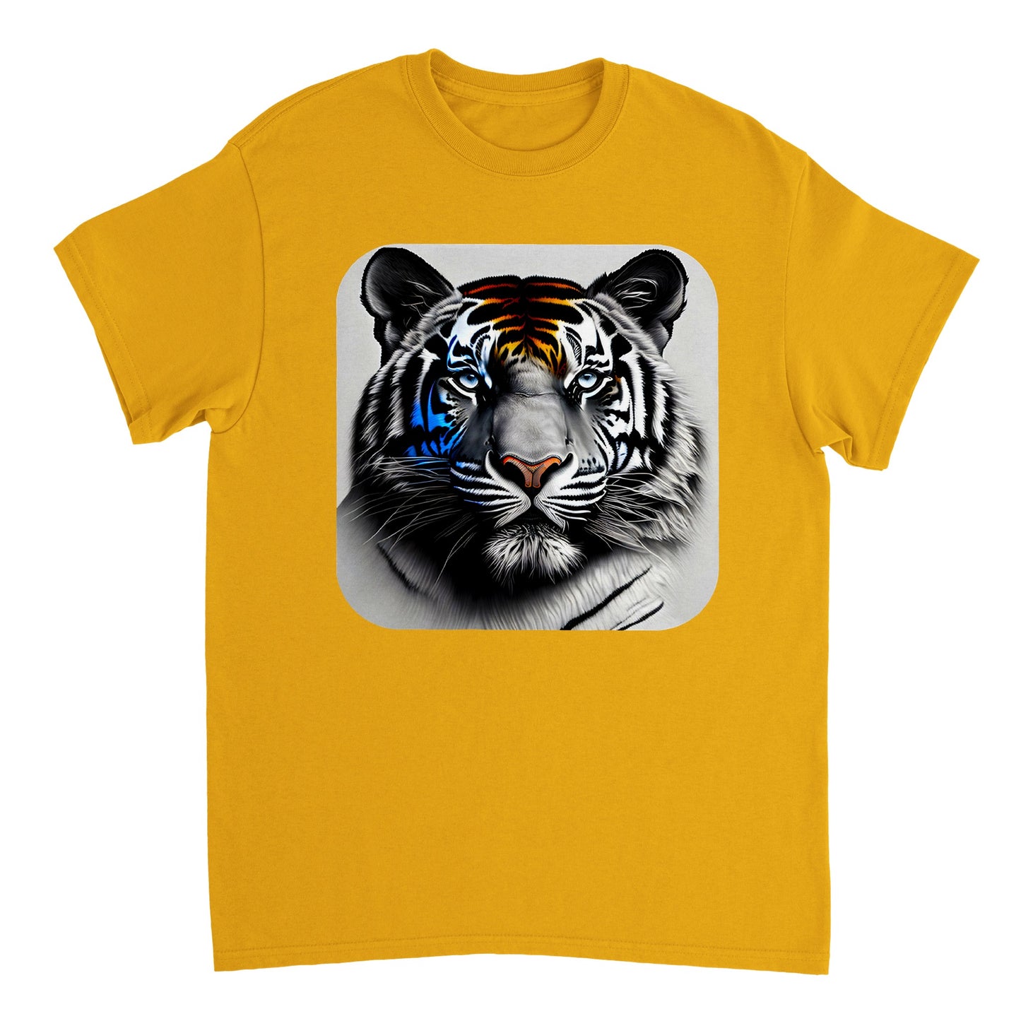 Animal Pencil Art - Heavyweight Unisex Crewneck T-shirt 5