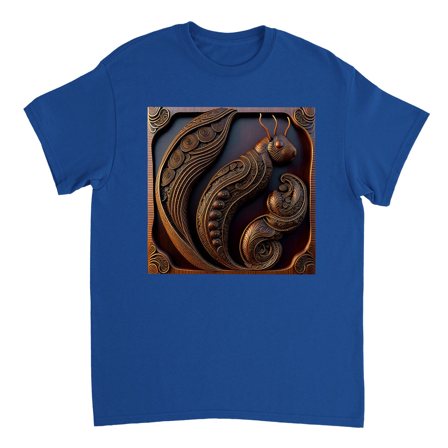 3D Wooden Animal Art - Heavyweight Unisex Crewneck T-shirt 72