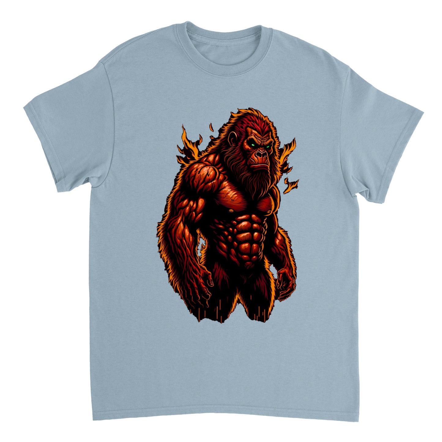 3D Bigfoot Art - Heavyweight Unisex Crewneck T-shirt 34