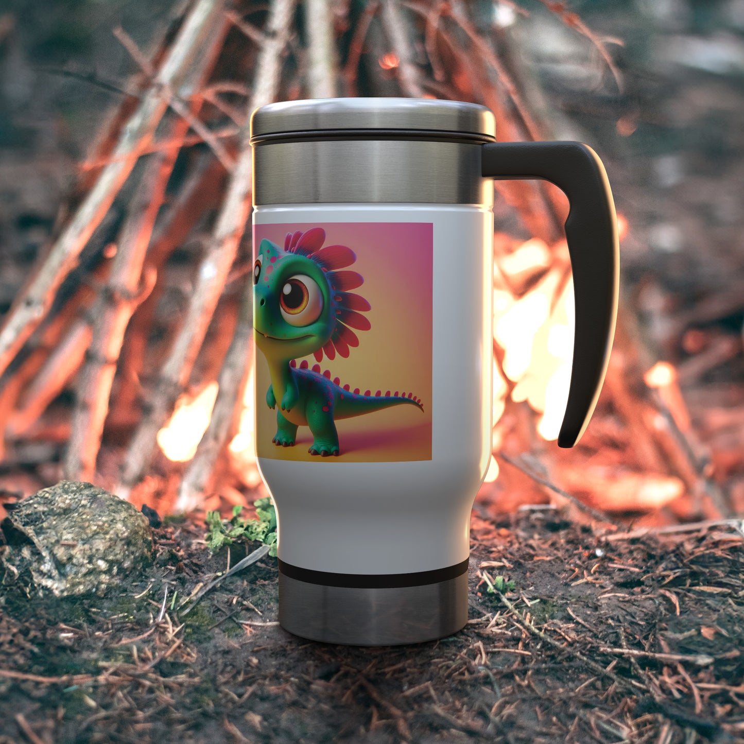 Adorable & Charming Dinosaurs - Travel Mug - Dinosaur #7