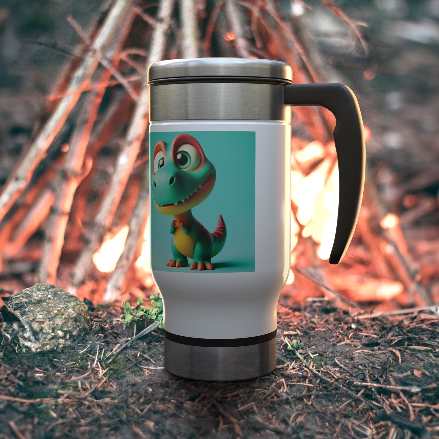 Adorable & Charming Dinosaurs - Travel Mug - Dinosaur #6