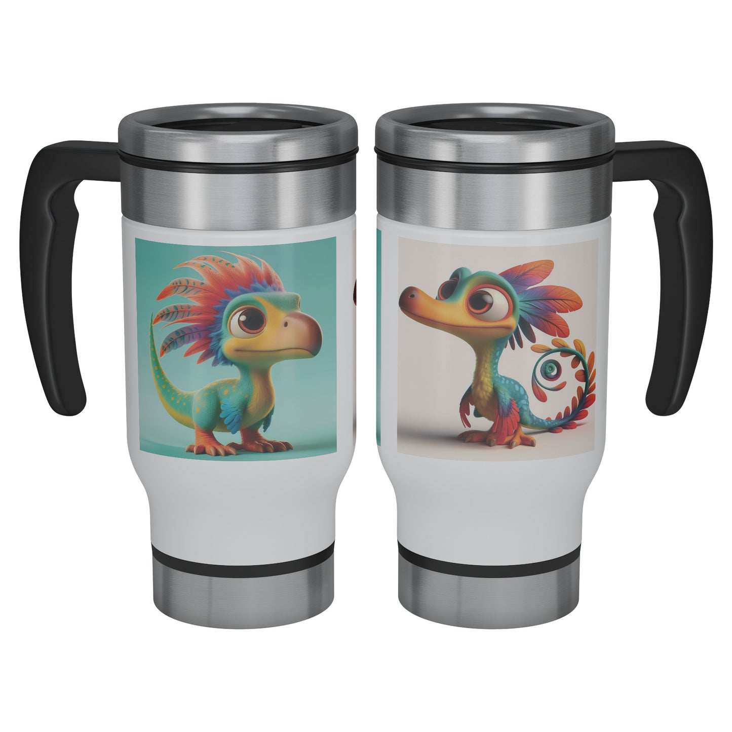 Adorable & Charming Dinosaurs - Travel Mug - Dinosaur #19