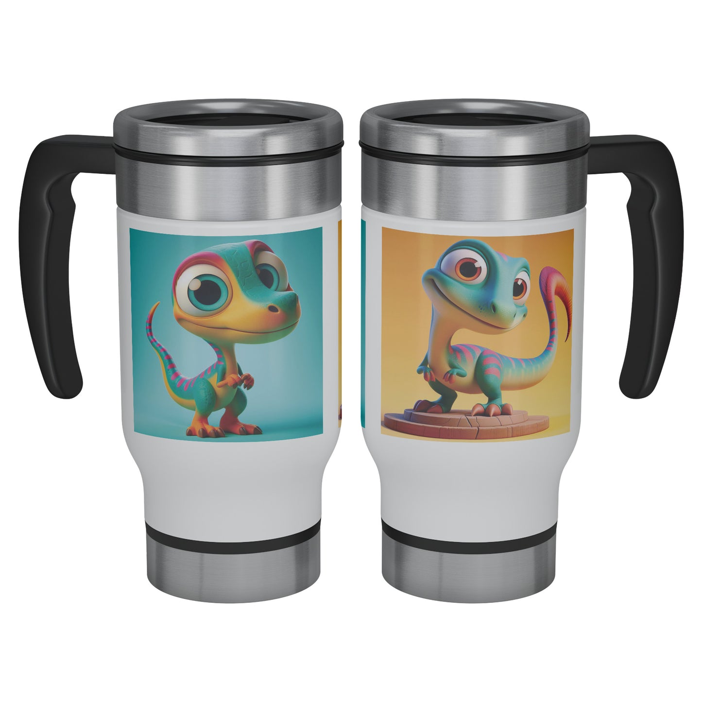 Adorable & Charming Dinosaurs - Travel Mug - Dinosaur #13