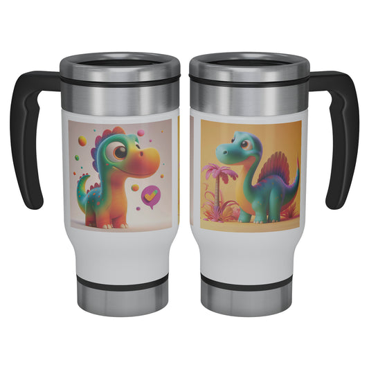 Adorable & Charming Dinosaurs - Travel Mug - Dinosaur #3