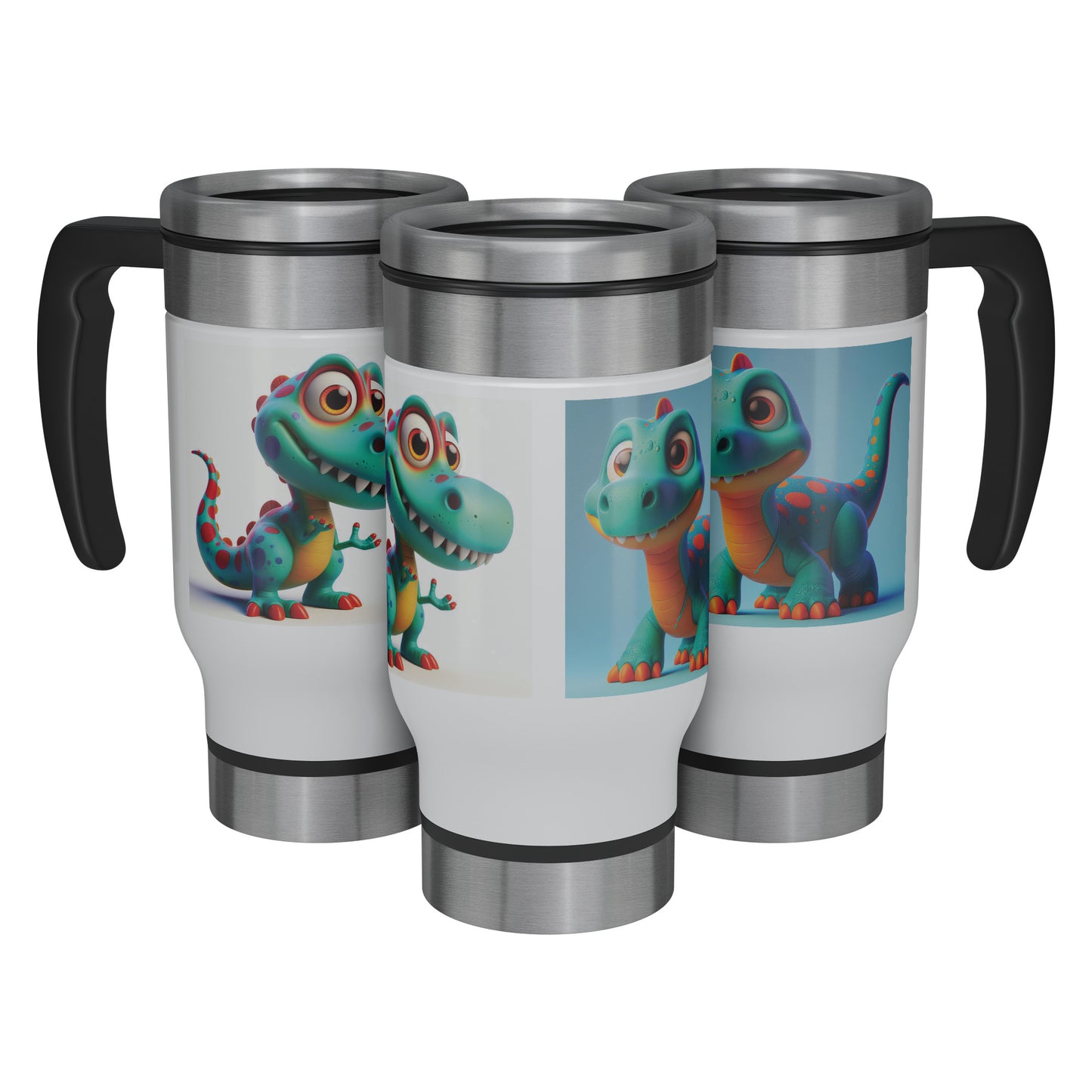 Adorable & Charming Dinosaurs - Travel Mug - Dinosaur #5