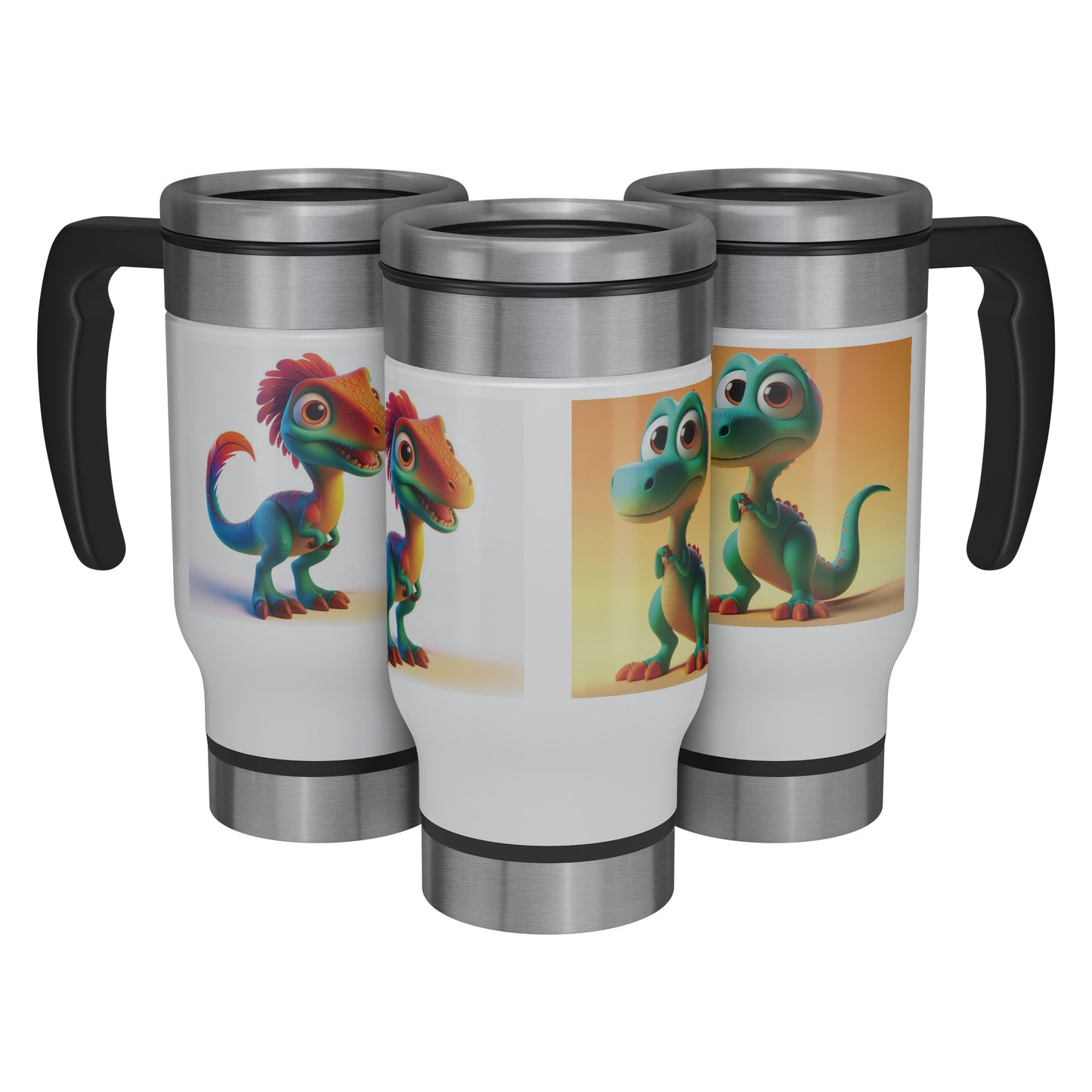 Adorable & Charming Dinosaurs - Travel Mug - Dinosaur #14