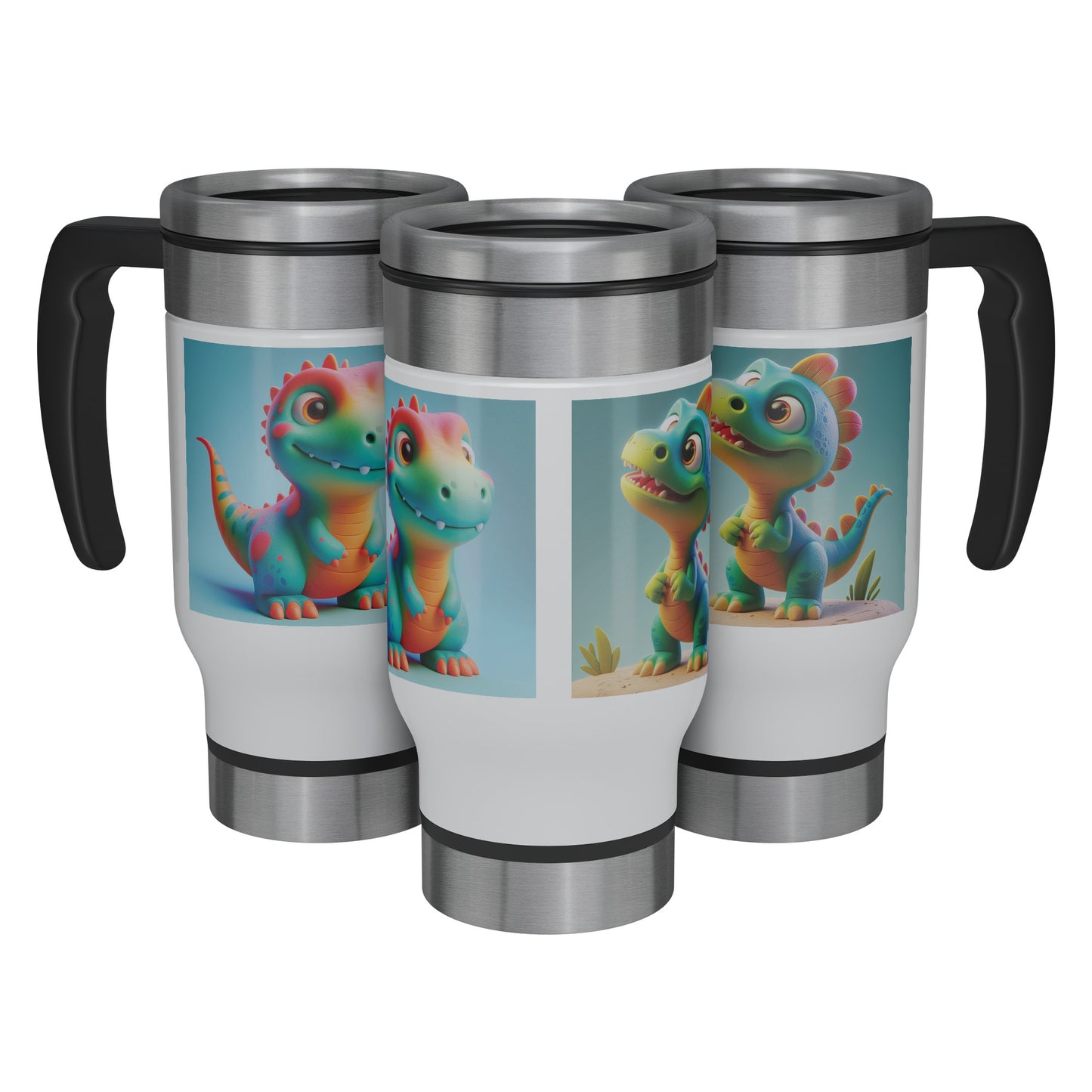 Adorable & Charming Dinosaurs - Travel Mug - Dinosaur #8
