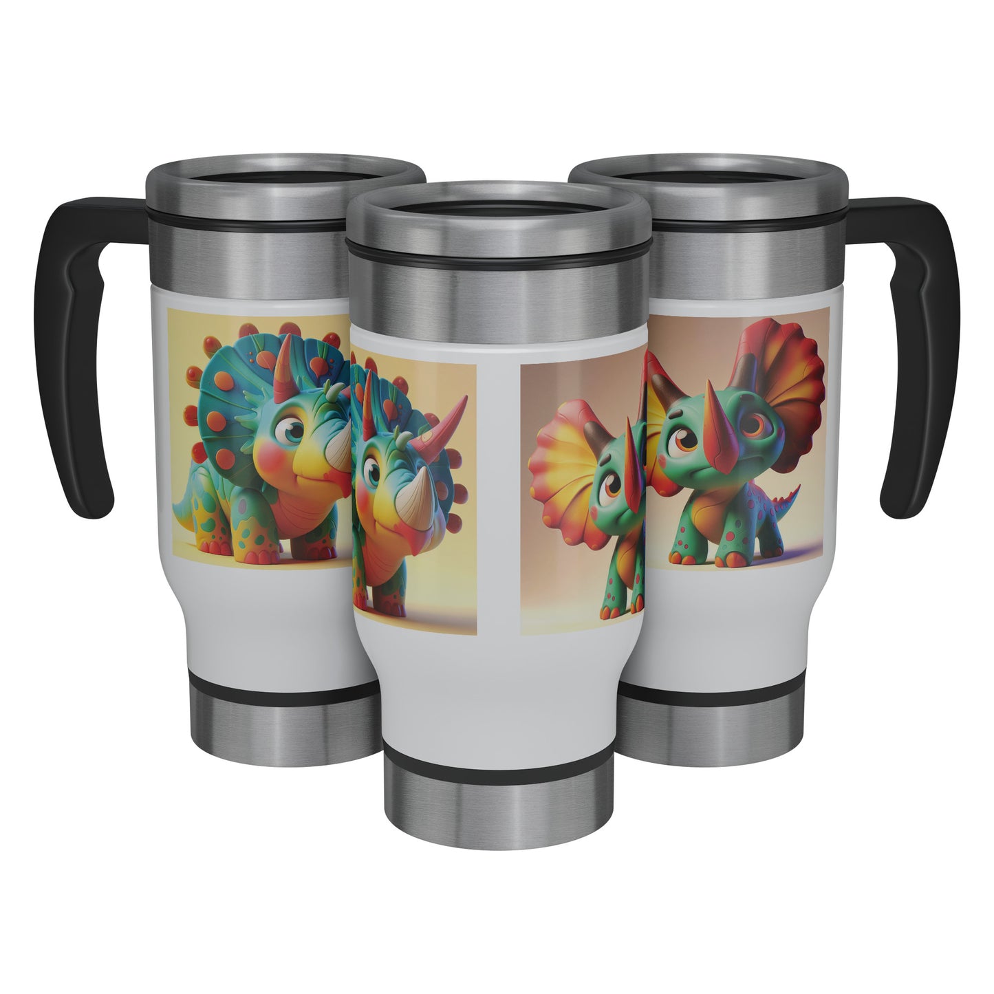 Adorable & Charming Dinosaurs - Travel Mug - Dinosaur #10