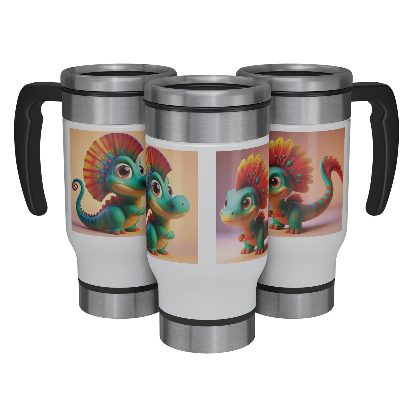 Adorable & Charming Dinosaurs - Travel Mug - Dinosaur #17