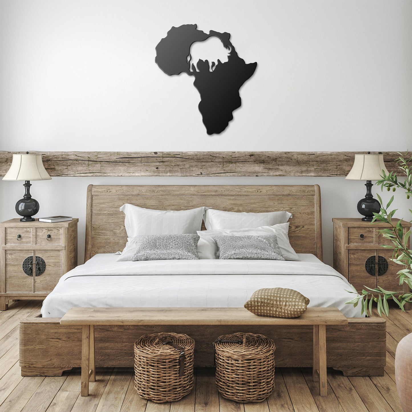 Africa’s Big Five - Die-Cut Metal Wall Art - African Buffalo #12
