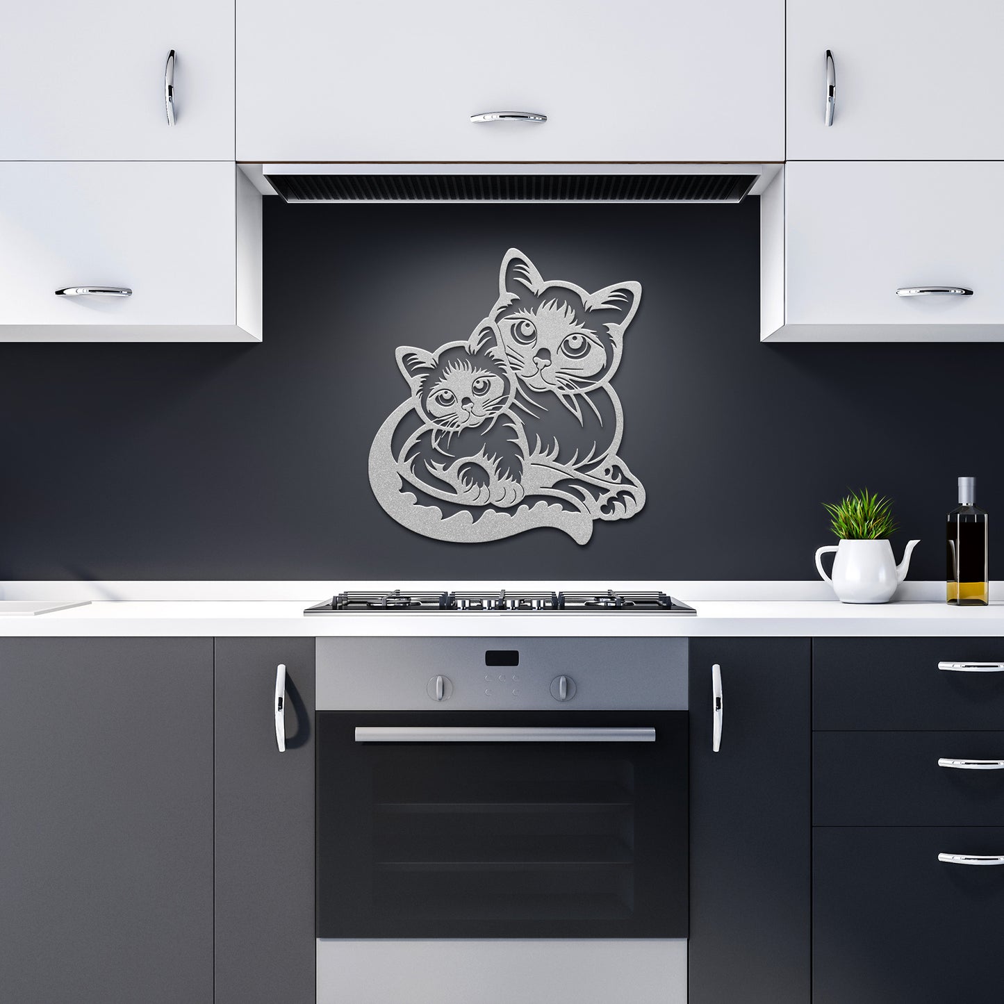 Cat Breeds - Die-Cut Metal Wall Art - Siamese #10