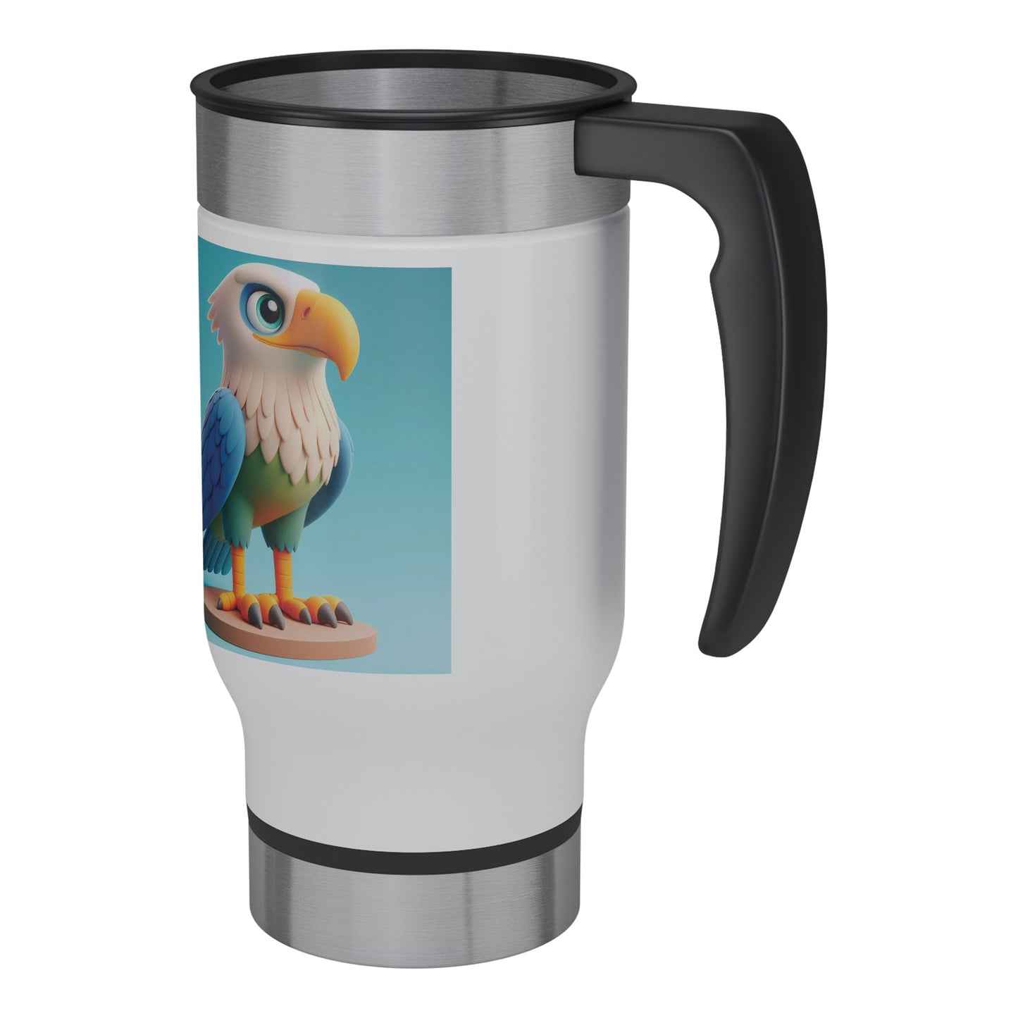 Cute & Adorable Birds - 14oz Travel Mug - Eagle #2