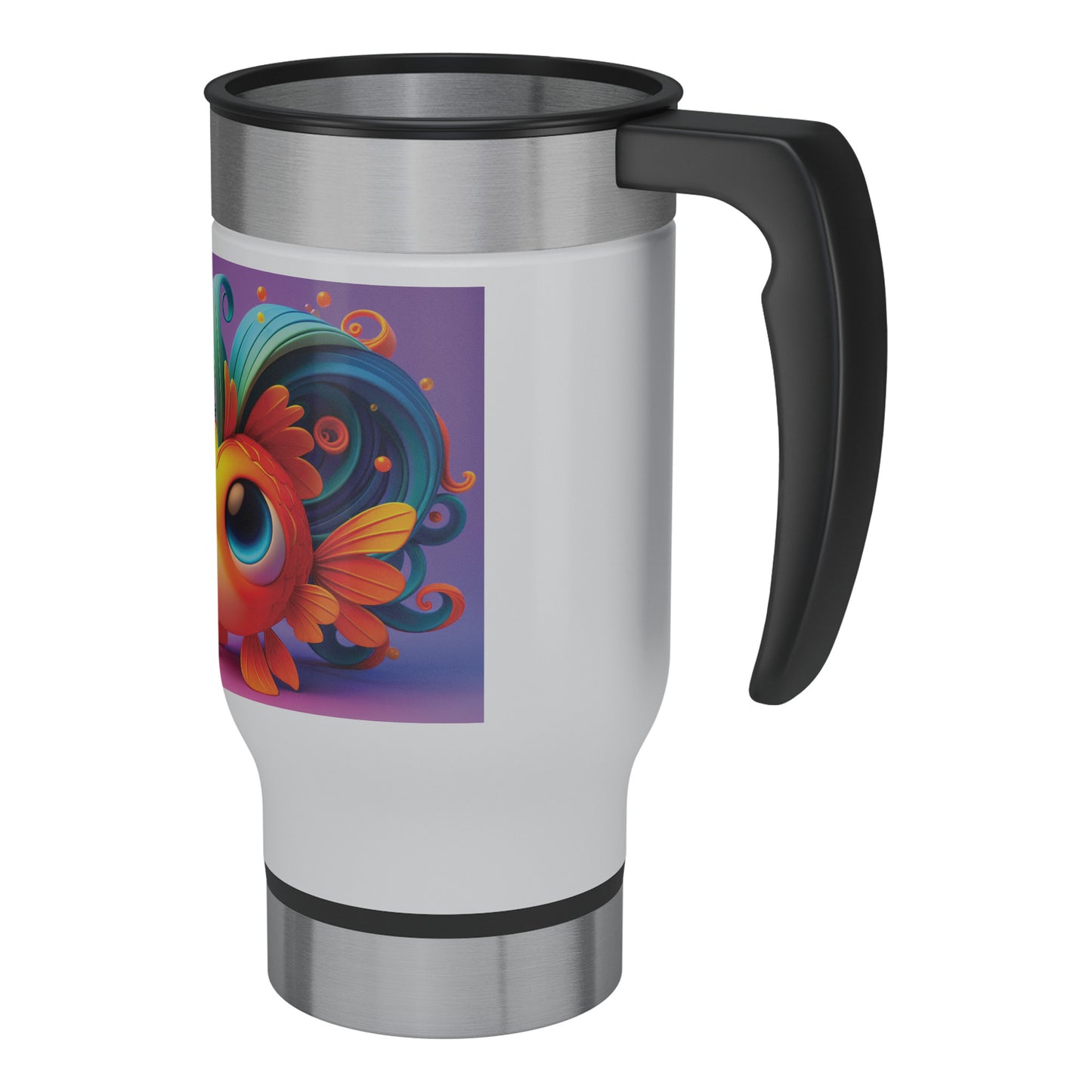 Cute & Adorable Fishes - 14oz Travel Mug - Goldfish #1