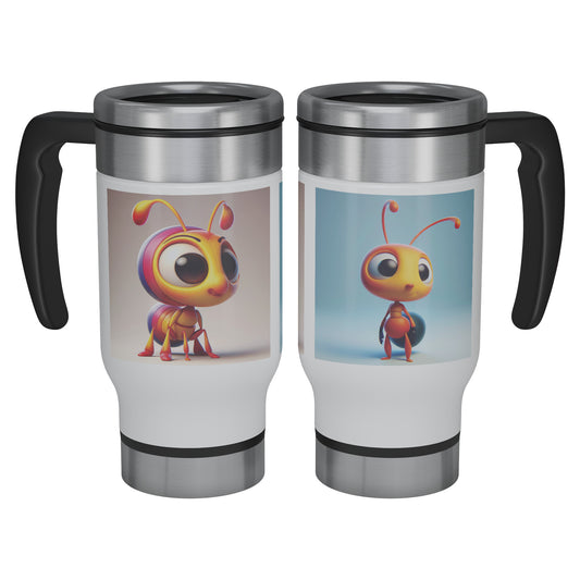 Cute & Adorable Insects - 14oz Travel Mug - Ants #1