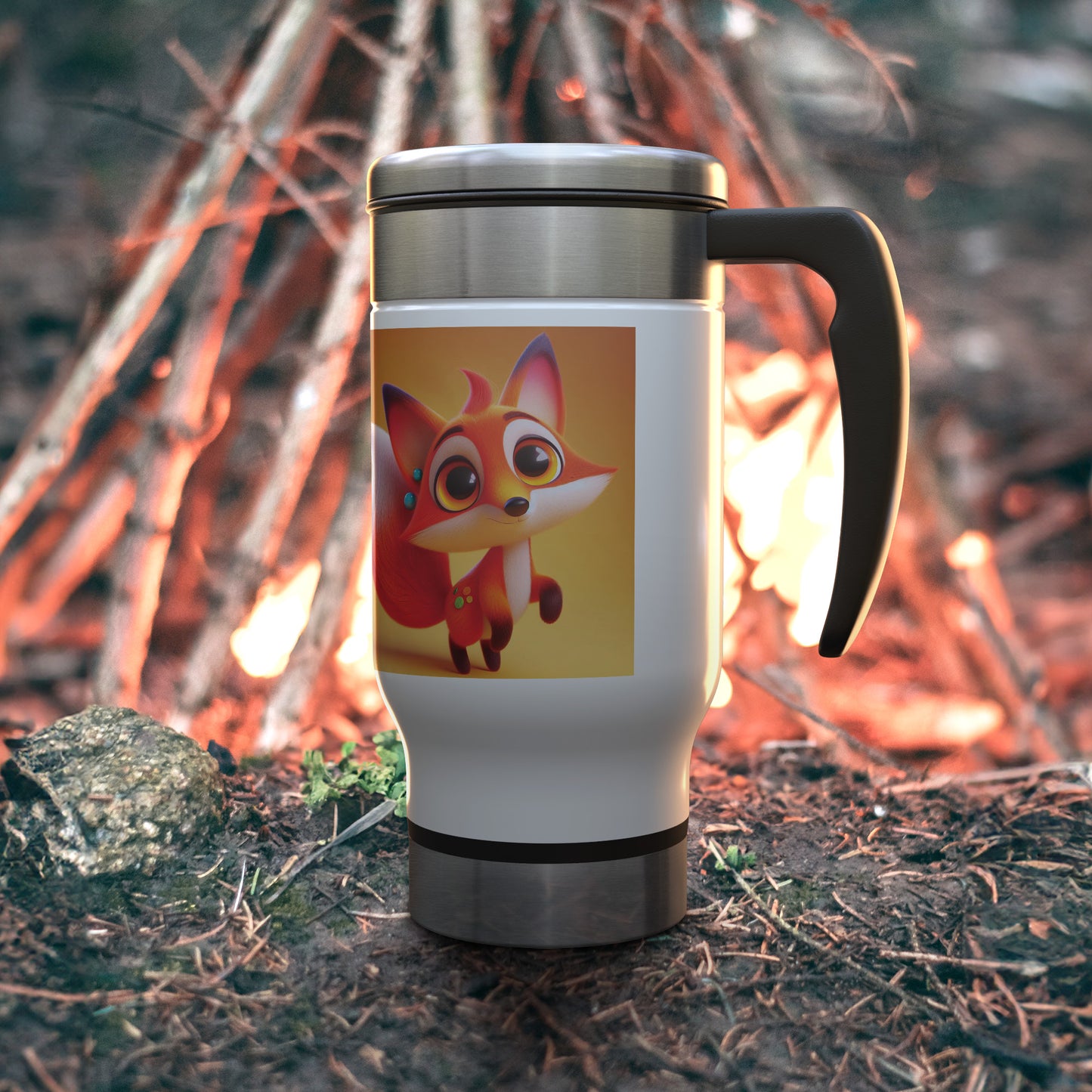 Cute & Adorable Mammals - 14oz Travel Mug - Fox #1