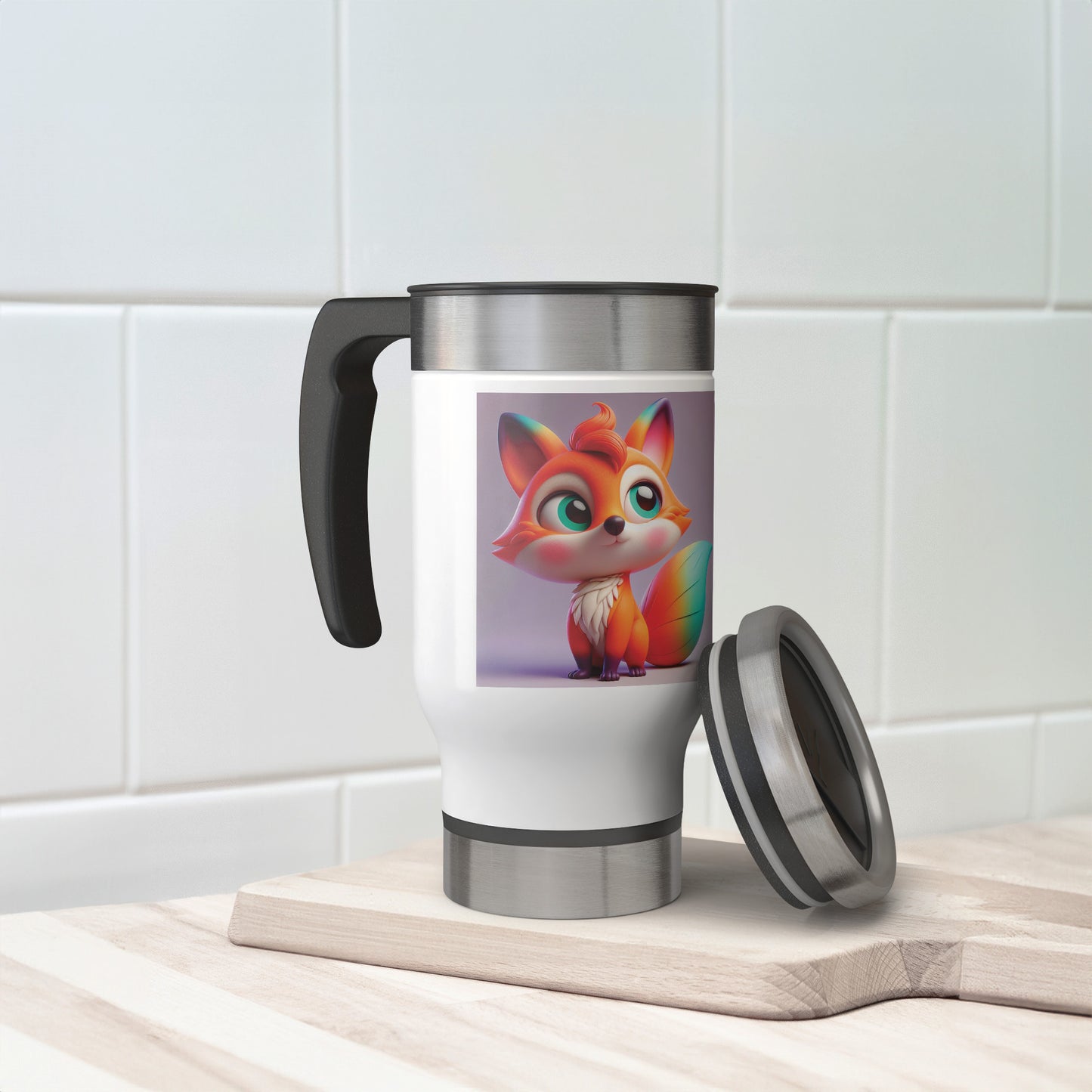 Cute & Adorable Mammals - 14oz Travel Mug - Fox #3