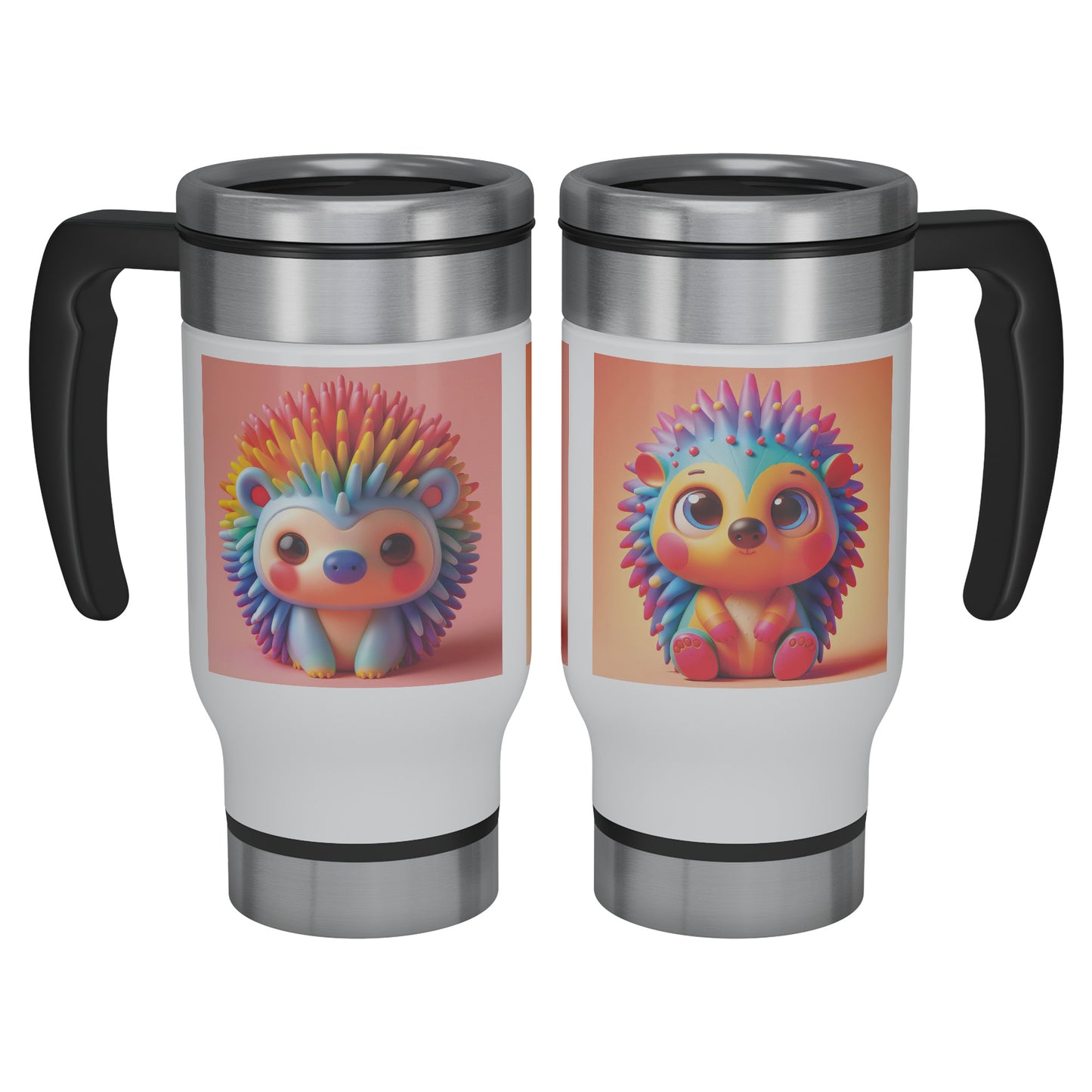 Cute & Adorable Mammals - 14oz Travel Mug - Hedgehog #2